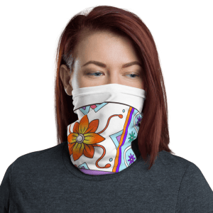 Wheel of Life - White Elephant Face cover